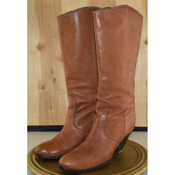 Davos Gomma Shoes - 🌹Davos Gomma Womens Tall Riding  Brown Leather Made In Italy Boots Size 9